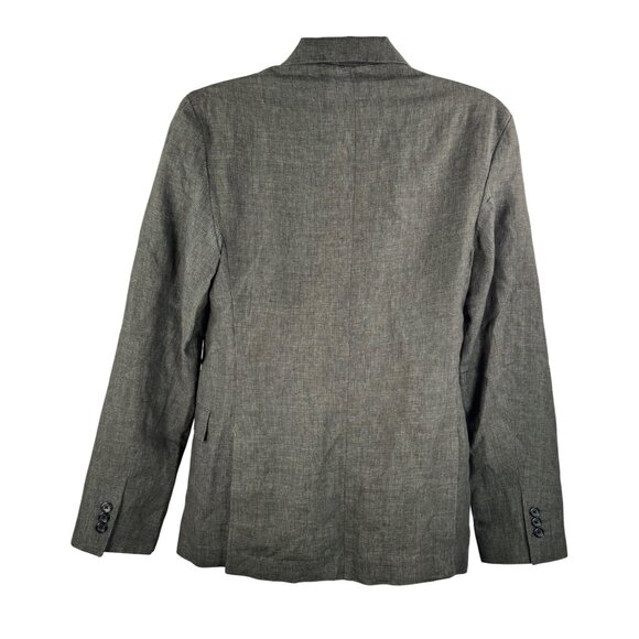 Zara 100% Linen mens plaid 2 button blazer tailored office sz 38 (M) - Picture 2 of 9